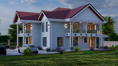 Elegant 4-Bedroom Two-Story House Plan