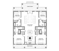 The grand estate house 4 bed 4 bath (40’x40′) Custom House Plans and Blueprints