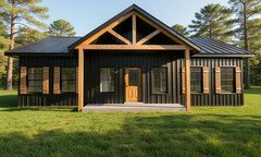1,100 Sqft of Living space – 3bed 2 bath Small Modern Farm House
