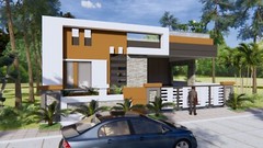 House Plan 40×60 Feet 12×18 Meter 3 Beds 2 Baths Terrace Roof (A4 Hard Copy)