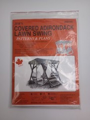 Jer’s Patterns & Plans#J00750 Build Yourself Covered Adirondack Lawn Swing Vintg