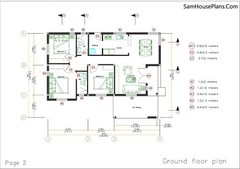 House Design Plan 9×12 Meter 30×40 Feet 3 Bedrooms Terrace Roof (A4 Hard Copy)