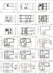 26×33 House Plans 8×10 Meter 3 Beds 3 Baths Terrace Roof PDF Plan (A4 Hard Copy)