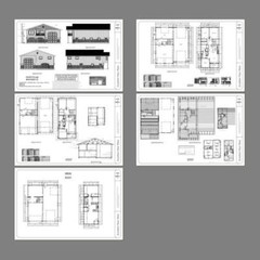 44×48 Apartment with 2-Car 1-RV Garage – PDF FloorPlan – 1,645 sqft – Model 1G