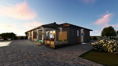 Modern 4Bedroom 2Bathroom House Plans Blueprints and Floorplans, 258m2-2780sqft