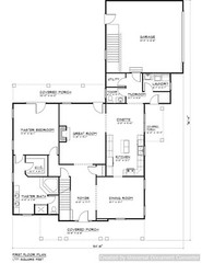 Full Set of two story 4 bedroom house plans 2,841 sq ft