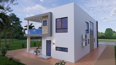 30×49 Feet House Plans 3d 9×15 Meter 5 Bed 4 Bath PDF Plan & A4 Hard Copy