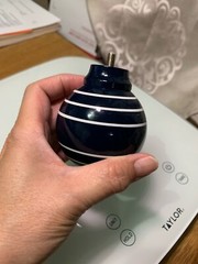 Door knob Navy blue with white stripes Heavy