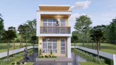 13×26 Small House Plan 4×8 Meter 2 Bedrooms 1 Bath Shed Roof PDF & A4 Hard Copy