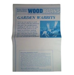 Better Homes and Gardens Wood Plans Garden Wabbits Bunny Rabbit 39″ T Blueprints