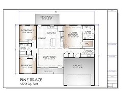 Pine Trace House Plan 1670 Heated Square Feet