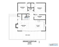 Modern 35′ x 35′ Hilltop Hideout Architectural Plans – PDF Download