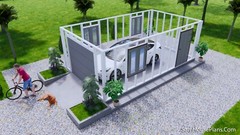 13×23 Feet 4×7 Meter 1 Car Garage Shed Plan PDF Plans (A4 Hard Copy)