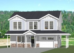 30×24 House — 1 Bedroom 1.5 Bath — 1,062 sq ft — PDF Floor Plan — Model 8