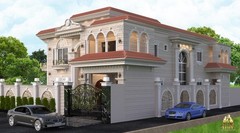 Custom Luxury Farm House Plan 5 Bedroom, 2 Kitchen, DrawingRoom Pdf Architect