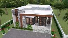House Design Plan 8×11 Meter 26×36 Feet 3 Bedrooms Terrace Roof (A4 Hard Copy)