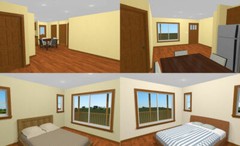 36×24 House — 2 Bedroom 2 Bath — 812 sq ft — PDF Floor Plan — Model 7C