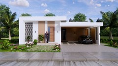 40×59 Feet House Plans 12×8 Meter 3 Beds 3 Baths Terrace Roof PDF (A4 Hard Copy)