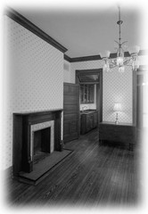 Charming narrow city lot Victorian Romanesque style home, architectural plans