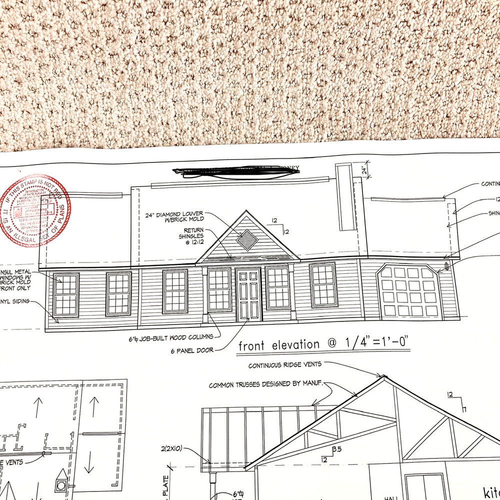 1,400 SQ FT Ranch House 50′ x 28′ House Floor Plans 3 Bedrooms Modern Farmhouse