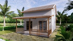 Simple House Design Plans 6×6 Meter 20×20 Feet 2 Bedrooms 2 Baths (A4 Hard Copy)