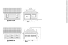 20’X24′- 24’X20′ TWO CAR GARAGE PLANS GABLE DORM ROOF GARAGE PLAN 19-2024GBL-7