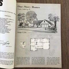 1972 vtg MCM Contemporary Home Plans 110 HOUSE Floor Plans Book SEE INDEX
