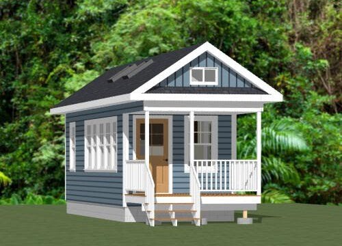 10×28 Tiny House — 476 sq ft — PDF Floor Plan — Model 4F