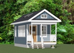 10×28 Tiny House — 476 sq ft — PDF Floor Plan — Model 4F