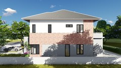 A4 Printed & PDF House Plan 36x46Feet 11×14 Meter 3 Beds 3 Bath Hip Roof
