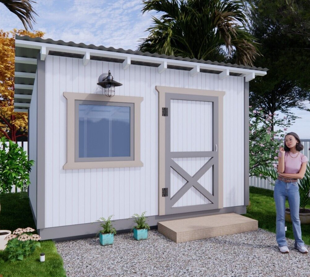 10×12 Learn to Shed Plan (PDF Plans and A4 Hard Copy)