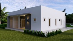House Plans 40×36 Feet 12×11 Meter 3 Beds 3 Baths Terrace Roof (A4 Hard Copy)