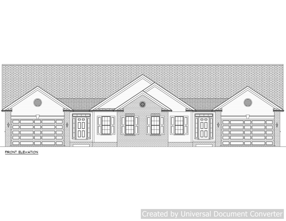 Full Set of Condominium / Duplex building plans 1,530 sq ft