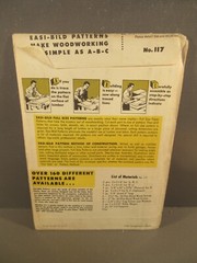 1951 Easi-Bild No 117 Child’s Blackboard Table Build It Yourself Plans