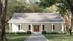 Brighton House Plan 1,512 SQFT 3 BED 2 BATH Ranch Printed House Plan Set