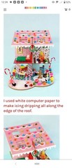 Vintage Kid Made Modern Design Your Own Modern House Craft Kit. Wood & Paper.