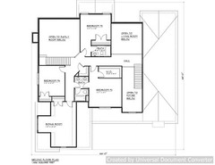Full Set of two story 4 bedroom house plans 4,050 sq ft