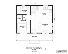 Modern 2 Bedroom Cabin w/ Loft Architectural & Construction Plans – PDF Download