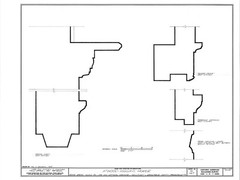 Cape Cod colonial house, 3 bedroom floor plan, architectural drawings & details