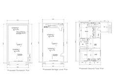 22X40 40X22 GARAGE PLAN APARTMENT ABOVE GABLE ROOF PLAN 18-2240-GBL-AP-1