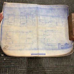 Vtg 1953 AT&SF Santa Fe Building Blueprints Railroad Memorabilia Kansas ~25 pgs