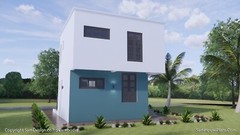 25X30 Small House Plan 7.5×9 Meter 4 Beds 4 Bath Terrace Roof PDF (A4 Hard Copy)