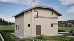 2 Story House Floor plans and blueprints, 1358sqf/126m2, 3-bedrooms 2-bathrooms