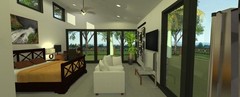 Custom Cabin Home Plans – 1 Bed 1 Bathroom 606 sqft – $75,000 (Cost to Build)