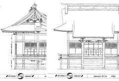 Japanese Traditional House Plan Shrine “HIE-type” Building Temple Drawing,Detail