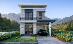 22×30 Feet Small House 6.6×9 Meter 2 Bed 3 Bath Shed Roof PDF, CAD &A4 Hard Copy