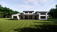 The Manhattan: Mid-Century 3 Bedrooms / 2.5 Baths 2,547 SF Design Blueprints