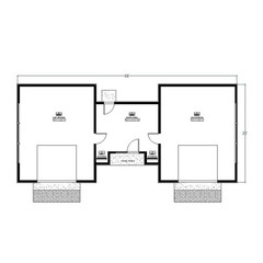 Modern Double Garage plan – Contemporary Garage Design Blueprints with Apartment