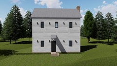 Two-Story 2-Bedroom Home Building Plans | 32’x16′ | 1024sqft | DIY Blueprint