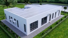 40×59 Feet House Plans 12×8 Meter 3 Beds 3 Baths Terrace Roof PDF (A4 Hard Copy)